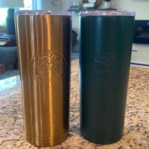 2 Starbucks coffee cups
